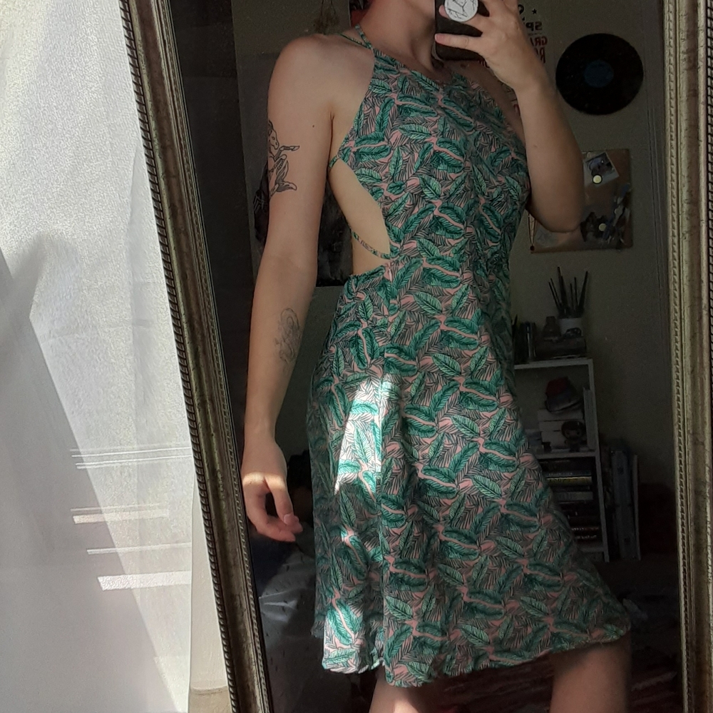 Palm leaf dress